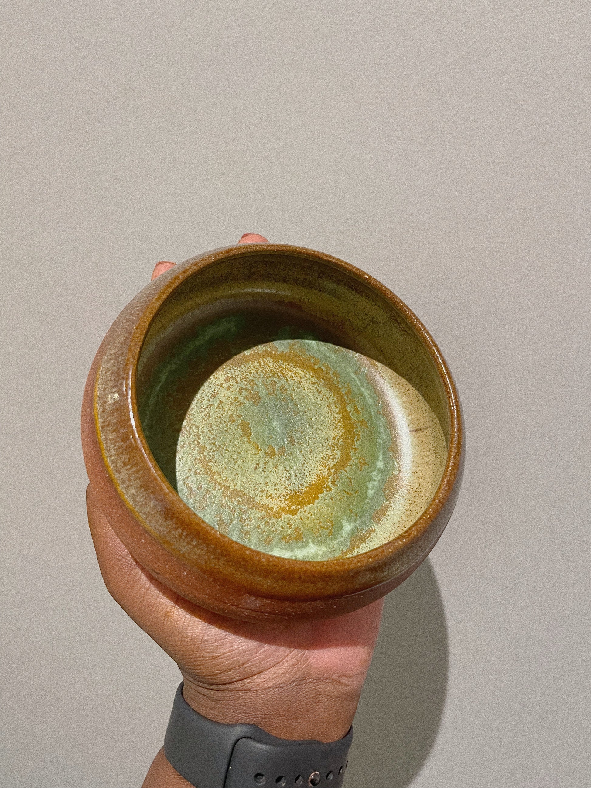 Green Star Terracotta Bowl