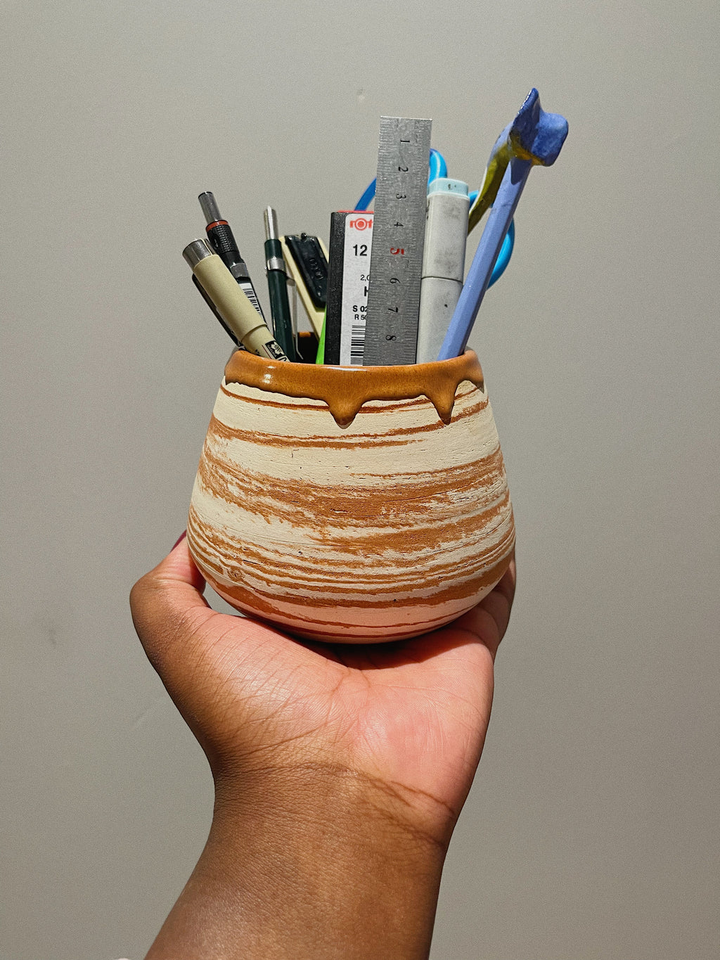 Marble Pen Holder